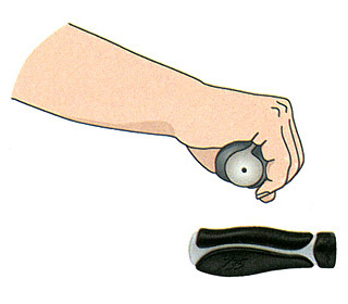 Handstellung seitlich: richtig