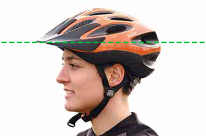 Velohelm einstellen 2